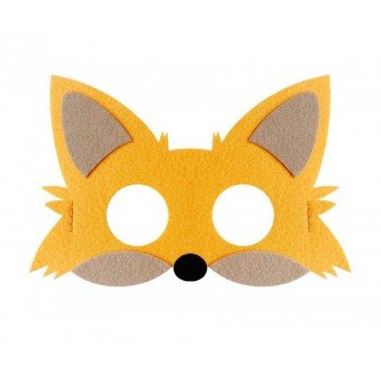 Fox, Róka filc maszk 18,5 cm Fox, Róka filc maszk 18,5 cm