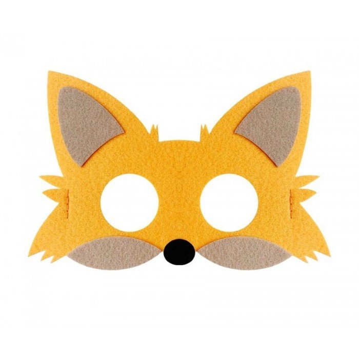 Fox, Róka filc maszk 18,5 cm