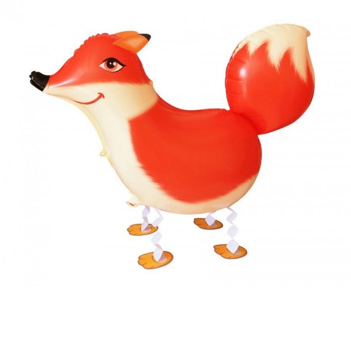 Fox, Róka sétáló fólia lufi 69 cm