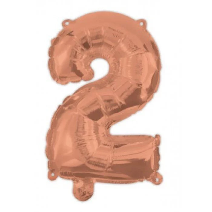 Rose Gold 2-es szám fólia lufi 95 cm Rose Gold 2-es szám fólia lufi 95 cm