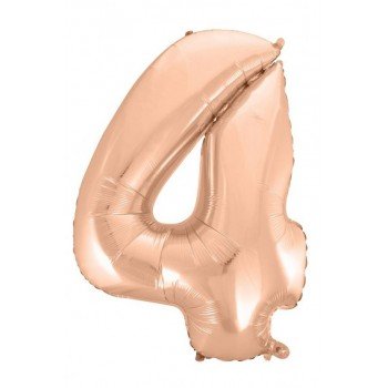 Rose Gold 4-es szám fólia lufi 92 cm Rose Gold 4-es szám fólia lufi 92 cm