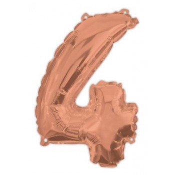 Rose Gold 4-es szám fólia lufi 95 cm Rose Gold 4-es szám fólia lufi 95 cm