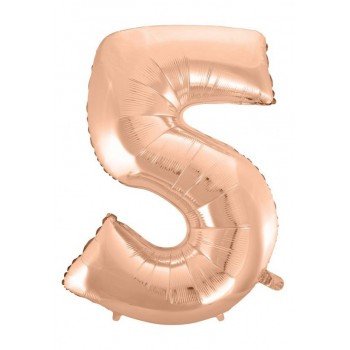 Rose Gold 5-ös szám fólia lufi 92 cm Rose Gold 5-ös szám fólia lufi 92 cm