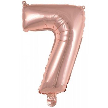 Rose Gold 7-es szám fólia lufi 42 cm Rose Gold 7-es szám fólia lufi 42 cm