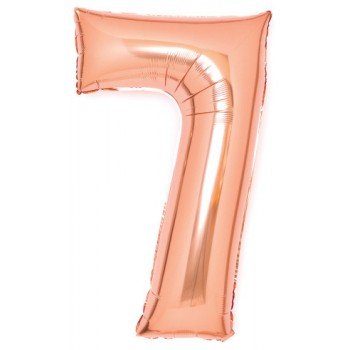 Rose Gold 7-es szám fólia lufi 66 cm Rose Gold 7-es szám fólia lufi 66 cm