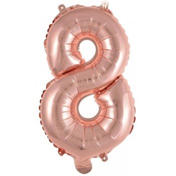 Rose Gold 8-as szám fólia lufi 46 cm Rose Gold 8-as szám fólia lufi 46 cm