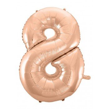 Rose Gold 8-as szám fólia lufi 92 cm Rose Gold 8-as szám fólia lufi 92 cm