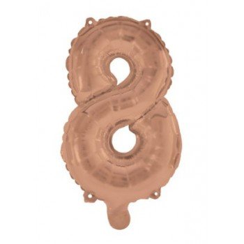 Rose Gold 8-as szám fólia lufi 95 cm Rose Gold 8-as szám fólia lufi 95 cm