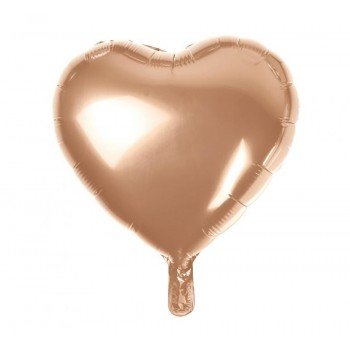 Rose Gold Heart, Rózsaszín szív fólia lufi 37 cm Rose Gold Heart, Rózsaszín szív fólia lufi 37 cm
