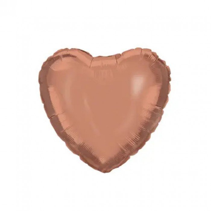 Rose gold Heart, szív fólia lufi 46 cm