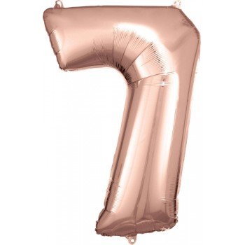 Rose Gold óriás szám fólia lufi 7-es, 83*55 cm Rose Gold óriás szám fólia lufi 7-es, 83*55 cm