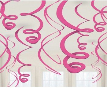 Bright Pink, Rózsaszín szalag dekoráció 12 db-os szett Bright Pink, Rózsaszín szalag dekoráció 12 db-os szett