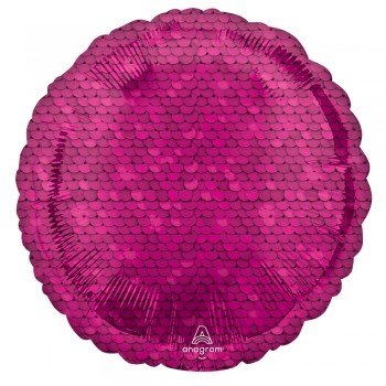 Rózsaszín flitter mintás fólia lufi 43 cm Rózsaszín flitter mintás fólia lufi 43 cm