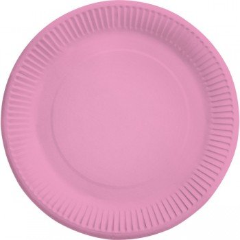 New Pink, Rózsaszín papírtányér 8 db-os 23 cm New Pink, Rózsaszín papírtányér 8 db-os 23 cm