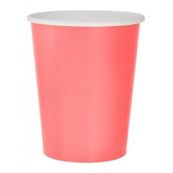 Solid Pink, Rózsaszín papír pohár 14 db-os 270 ml Solid Pink, Rózsaszín papír pohár 14 db-os 270 ml