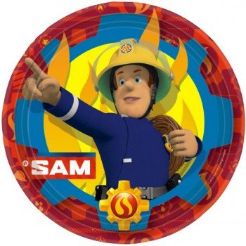 Sam a tűzoltó papírtányér 8 db-os 23 cm Sam a tűzoltó papírtányér 8 db-os 23 cm