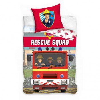 Sam a tűzoltó Rescue Squad ágyneműhuzat 140×200cm, 70x90 cm Sam a tűzoltó Rescue Squad ágyneműhuzat 140×200cm, 70x90 cm