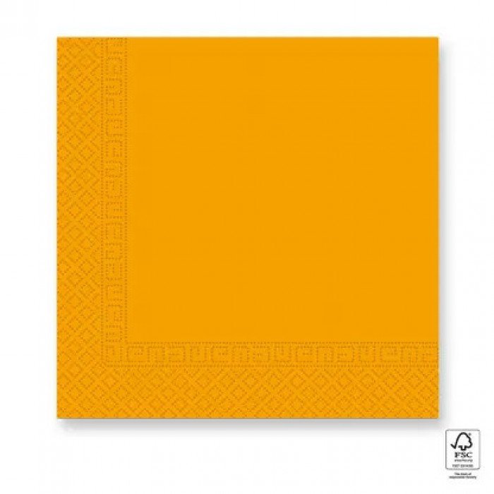 Yellow Unicolour, Sárga szalvéta 20 db-os 33x33 cm FSC