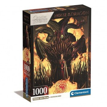 Sárkányok Háza Throne 1000 db-os puzzle Clementoni Sárkányok Háza Throne 1000 db-os puzzle Clementoni