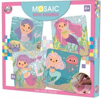 Sellő habszivacs mozaikos kreatív szett