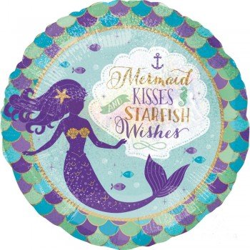 Mermaid, Sellő Fólia lufi 45 cm Mermaid, Sellő Fólia lufi 45 cm
