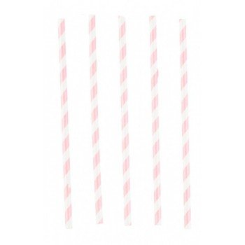 Sellő papír szívószál, 12 db-os szett