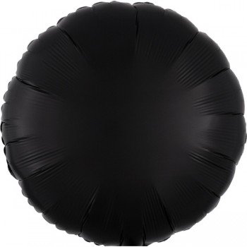 Silk Black kör fólia lufi 43 cm Silk Black kör fólia lufi 43 cm