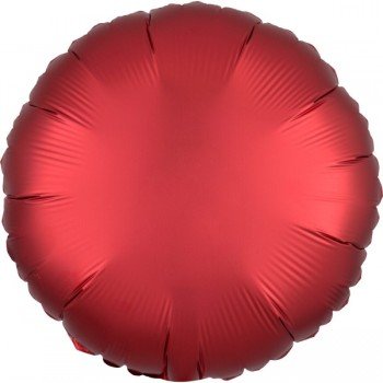 Silk Dark Red kör fólia lufi 43 cm Silk Dark Red kör fólia lufi 43 cm