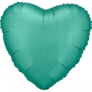 Silk Jade Green szív fólia lufi 43 cm Silk Jade Green szív fólia lufi 43 cm