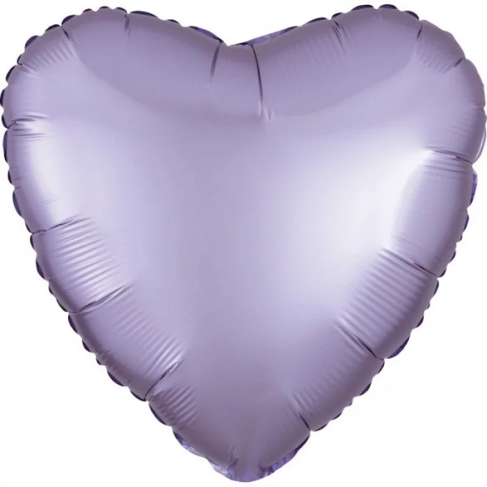 Silk Pastel Lilac szív fólia lufi 43 cm Silk Pastel Lilac szív fólia lufi 43 cm