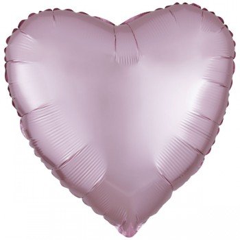 Silk Pastel Pink szív fólia lufi 43 cm Silk Pastel Pink szív fólia lufi 43 cm