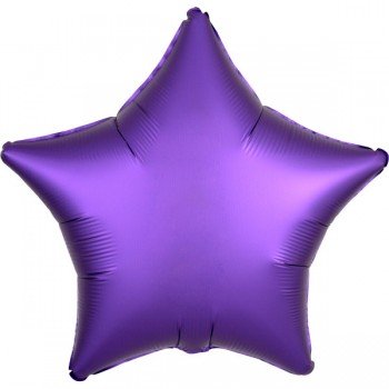 Silk Purple csillag fólia lufi 48 cm Silk Purple csillag fólia lufi 48 cm