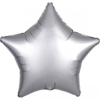 Silk Silver csillag fólia lufi 48 cm Silk Silver csillag fólia lufi 48 cm