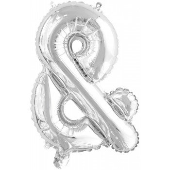 Silver, Ezüst & betű fólia lufi, 46 cm Silver, Ezüst & betű fólia lufi, 46 cm