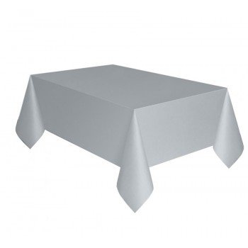 Silver, Ezüst műanyag asztalterítő 137x274 cm Silver, Ezüst műanyag asztalterítő 137x274 cm