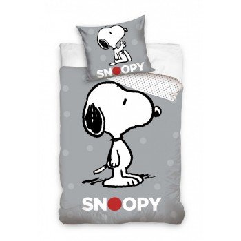 Snoopy Grey ágyneműhuzat 140×200cm, 70x90 cm Snoopy Grey ágyneműhuzat 140×200cm, 70x90 cm