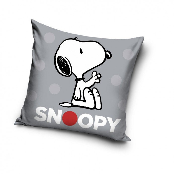 Snoopy Grey párnahuzat 40x40 cm