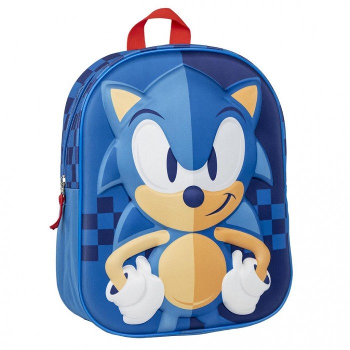 Sonic a sündisznó 3D hátizsák, táska 31 cm