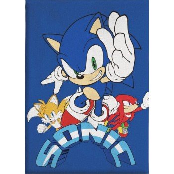 Sonic a sündisznó polár takaró 100x140cm Sonic a sündisznó polár takaró 100x140cm