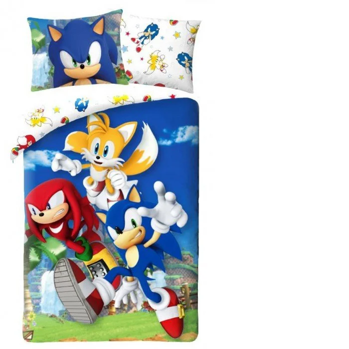 Sonic, a sündisznó ágyneműhuzat 140×200cm, 70×90 cm Sonic, a sündisznó ágyneműhuzat 140×200cm, 70×90 cm