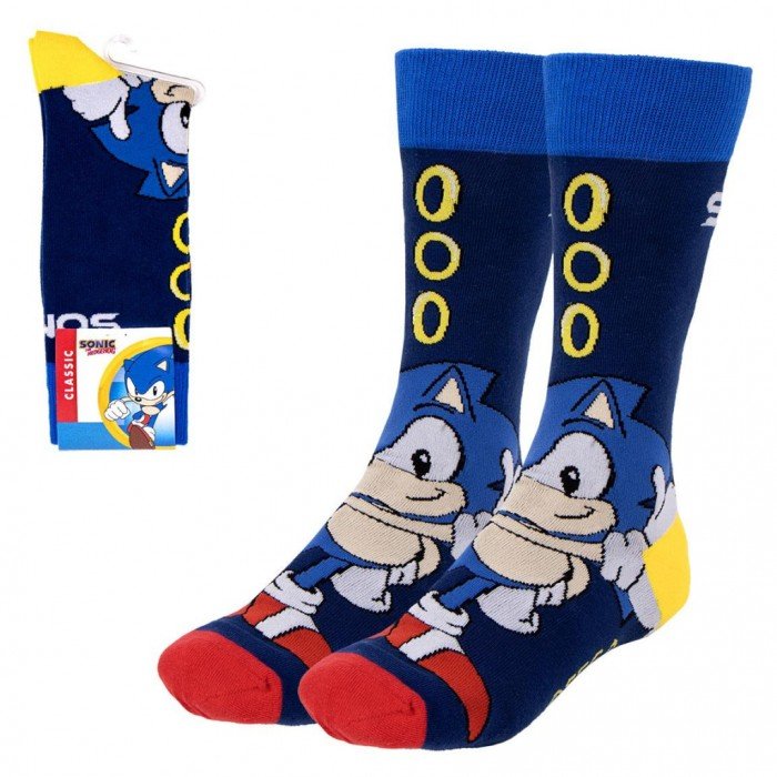 Sonic a sündisznó felnőtt hosszú szárú zokni 40/46 Sonic a sündisznó felnőtt hosszú szárú zokni 40/46