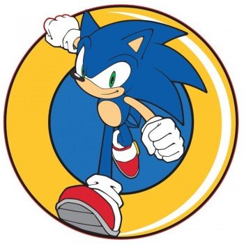 Sonic a sündisznó formapárna, díszpárna 31x31 cm Sonic a sündisznó formapárna, díszpárna 31x31 cm