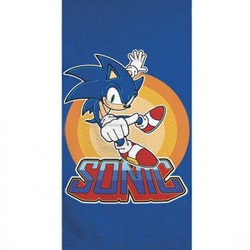 Sonic a sündisznó fürdőlepedő, strand törölköző 70x140cm (Fast Dry) Sonic a sündisznó fürdőlepedő, strand törölköző 70x140cm (Fast Dry)