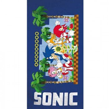 Sonic a sündisznó fürdőlepedő, strand törölköző 70x140cm (Fast Dry) Sonic a sündisznó fürdőlepedő, strand törölköző 70x140cm (Fast Dry)
