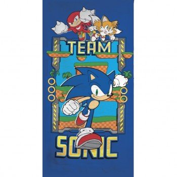 Sonic a sündisznó fürdőlepedő, strand törölköző 70x140cm (Fast Dry) Sonic a sündisznó fürdőlepedő, strand törölköző 70x140cm (Fast Dry)