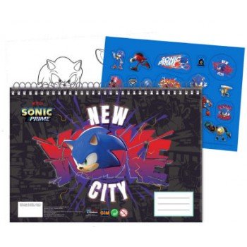 Sonic a sündisznó Get Me A/4 spirál vázlatfüzet 40 lapos matricával Sonic a sündisznó Get Me A/4 spirál vázlatfüzet 40 lapos matricával