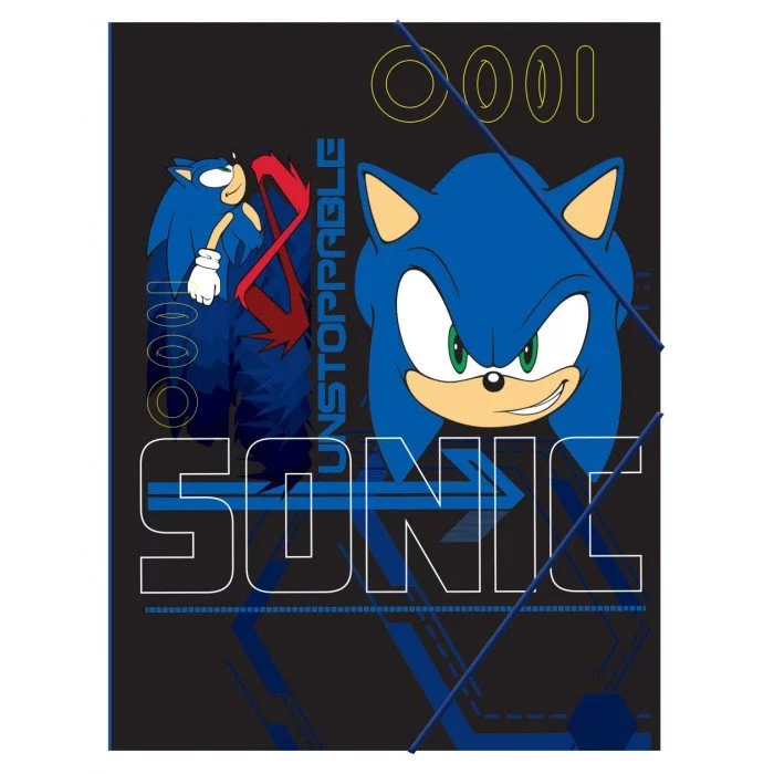 Sonic a sündisznó Go Fast A/4 gumis mappa Sonic a sündisznó Go Fast A/4 gumis mappa