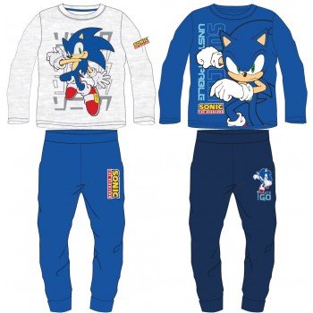 Sonic a sündisznó gyerek hosszú pizsama 104-134 cm Sonic a sündisznó gyerek hosszú pizsama 104-134 cm