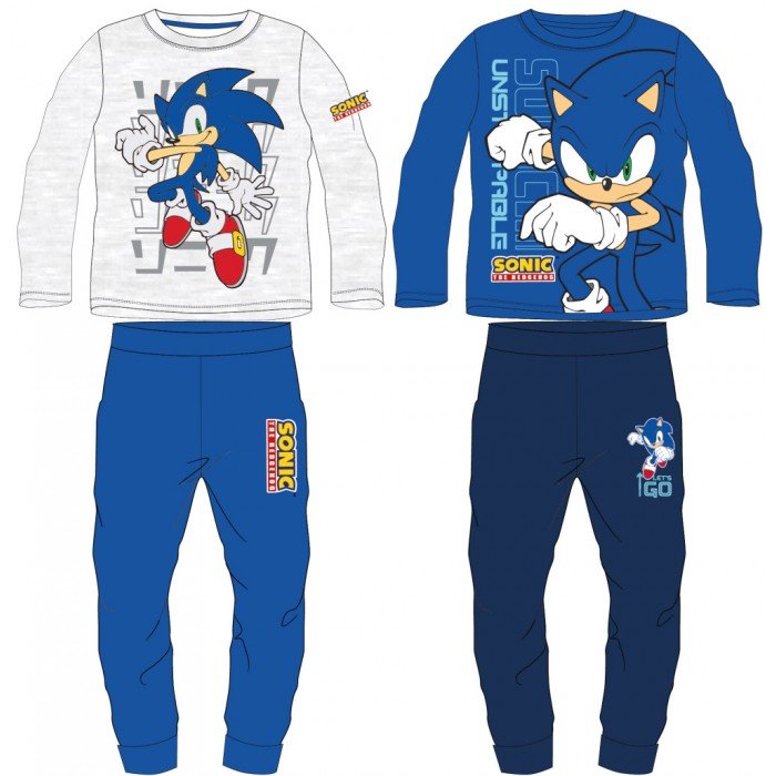 Sonic a sündisznó gyerek hosszú pizsama 104-134 cm