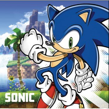 Sonic a sündisznó Island kéztörlő, arctörlő, törölköző 30x30cm Sonic a sündisznó Island kéztörlő, arctörlő, törölköző 30x30cm